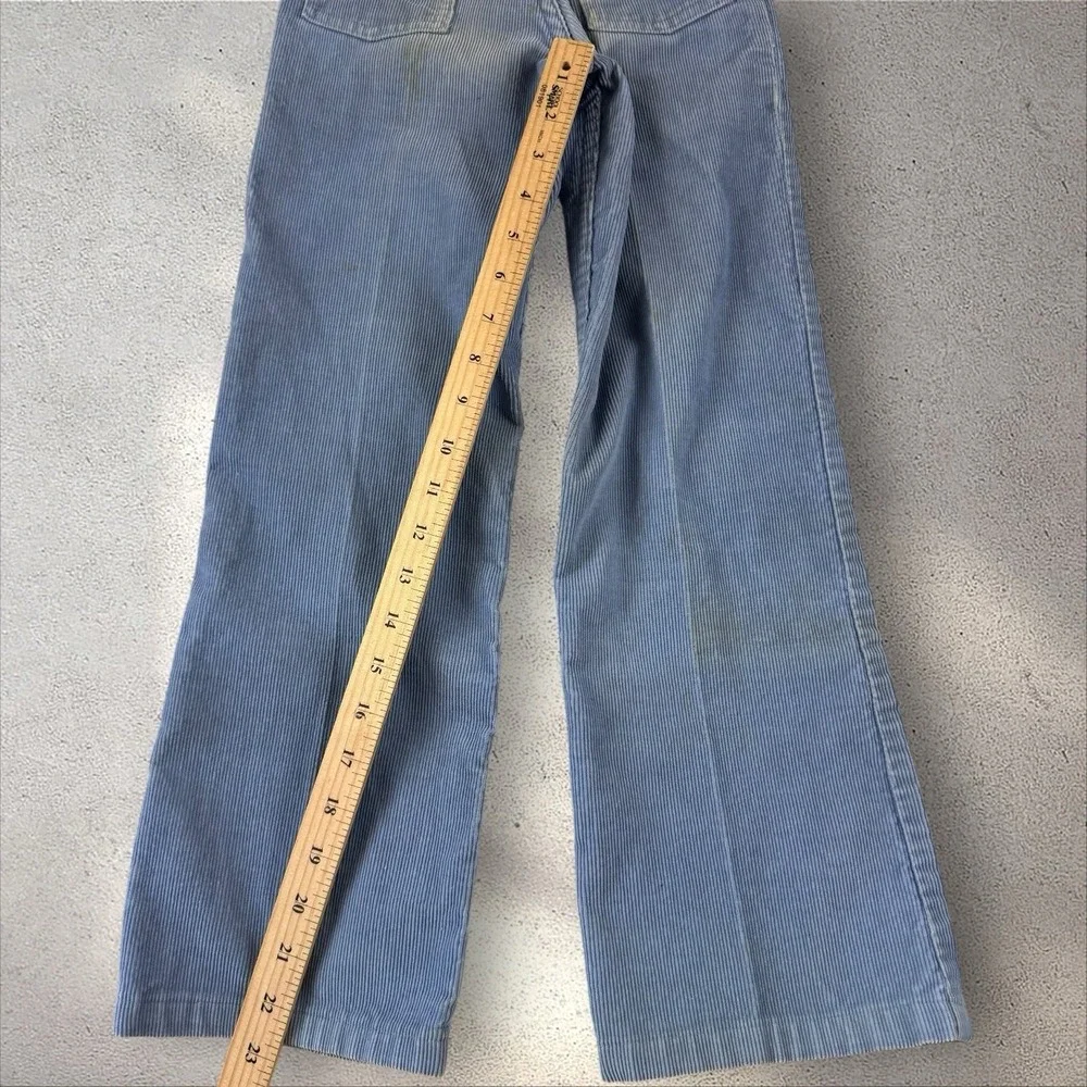 Vintage 70s/80s Little‎ Levi's Baby Blue Corduroy Pants Slim Kids 8 (19x22.5)
